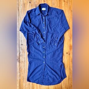 Universal Thread Women's Navy Midi Shirt Dress